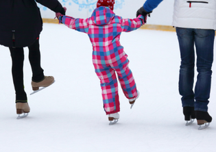 Ice Rink At Christmas In Cheltenham