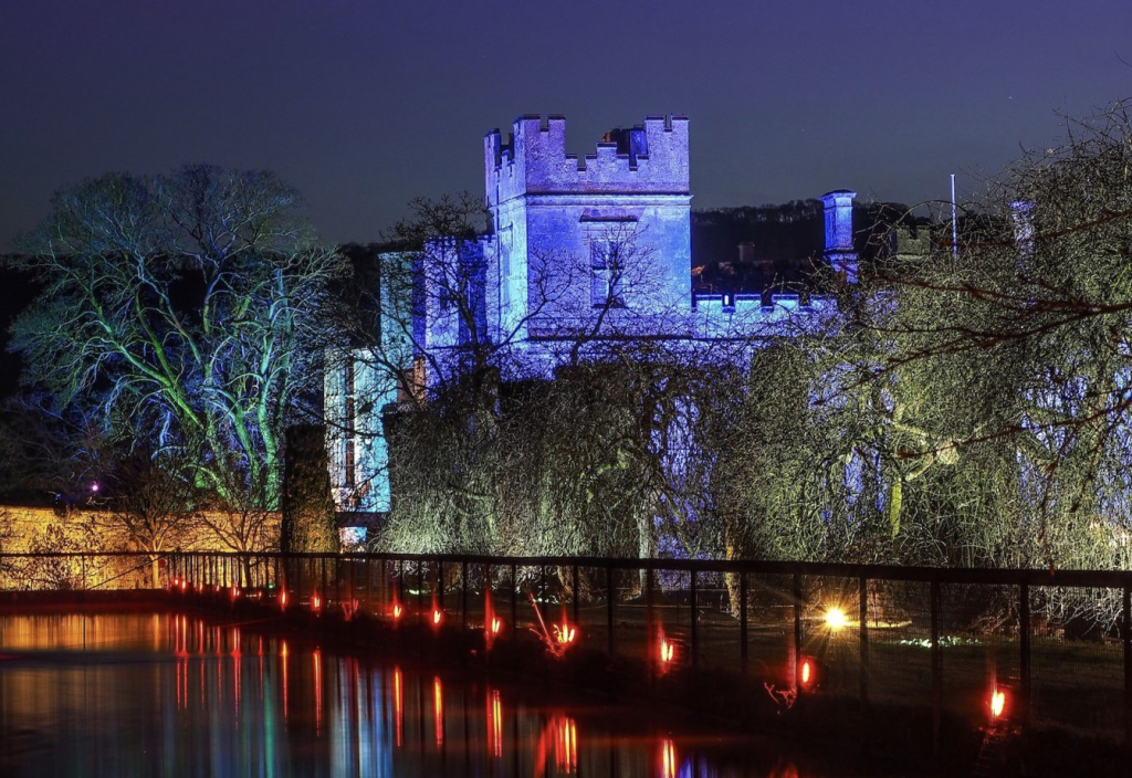 Sudley Castle Light Show At Christmas In Cheltenham