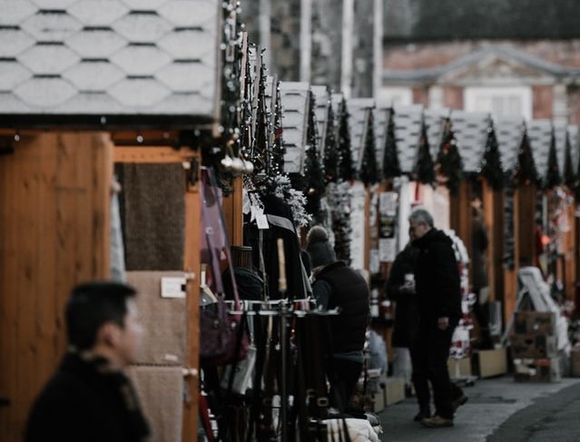 Christmas in Winchester Market At Cathedral