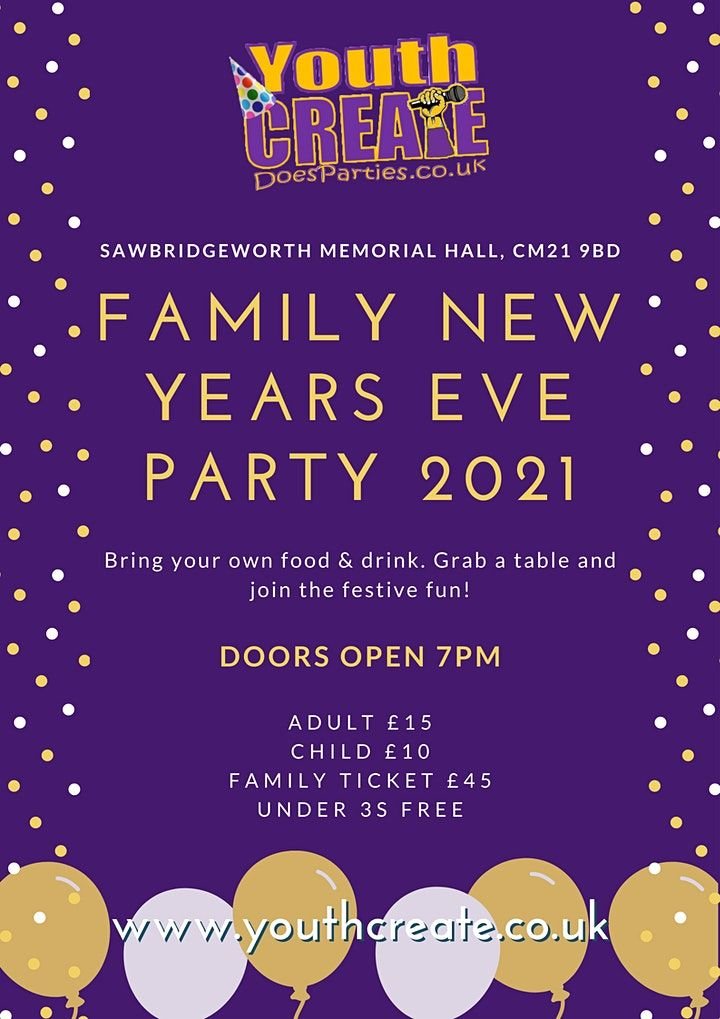 Family Part New Year's Eve Child Friendly Party