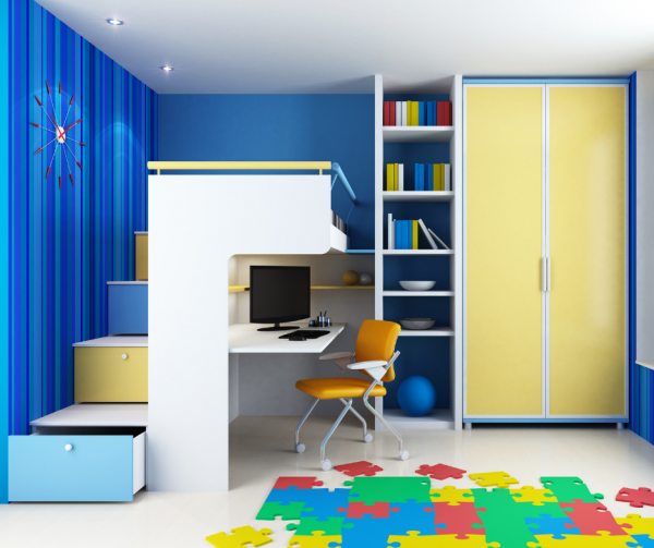 Children's Bedroom Storage Solutions With Cabin Bed Desk And Drawers