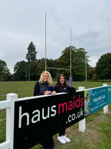 Haus Maids Directors at Guildford Rugby Club Haus Maids Banner